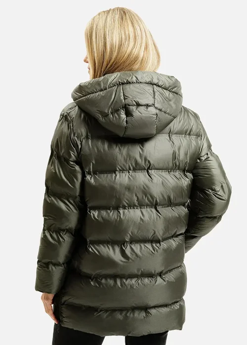 Zielona Zimowa Kurtka Cross Jeans