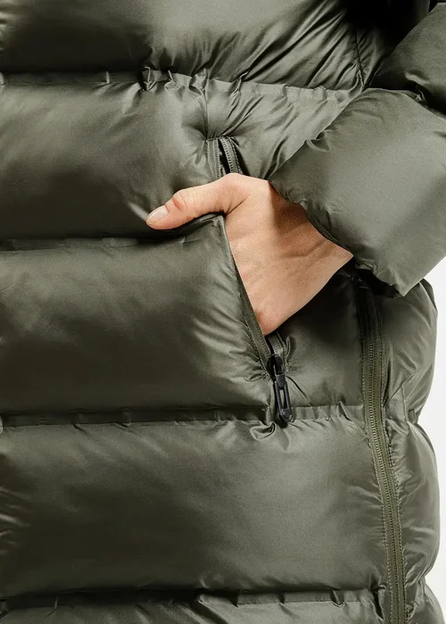 Zielona Zimowa Kurtka Cross Jeans