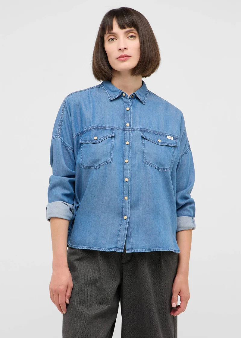 Mustang Dakota Shirt Denim Blue
