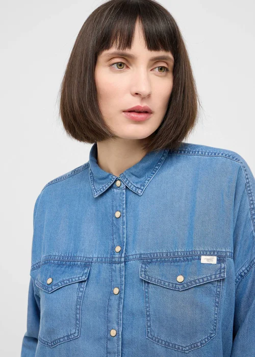 Mustang Dakota Shirt Denim Blue