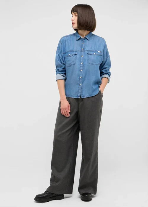 Mustang Dakota Shirt Denim Blue