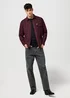 Wrangler One Pocket Flannel Shirt Black Wine