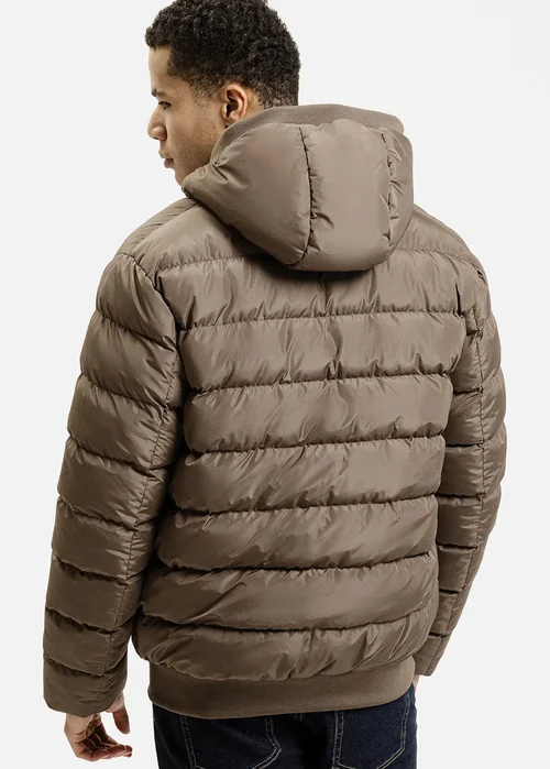 Mska Brzowa Pikowana Kurtka Cross Jeans