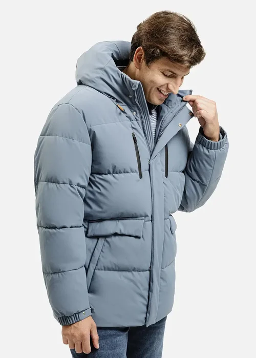 Niebieska Kurtka Zimowa Cross Jeans