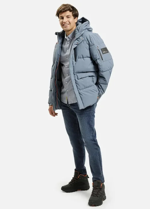 Niebieska Kurtka Zimowa Cross Jeans