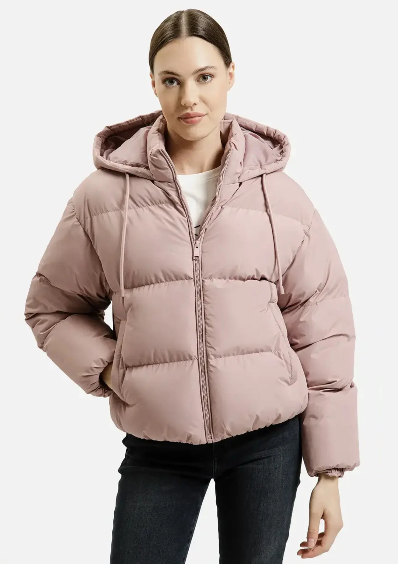 Rowa Ciepa Kurtka Z Kapturem Cross Jeans