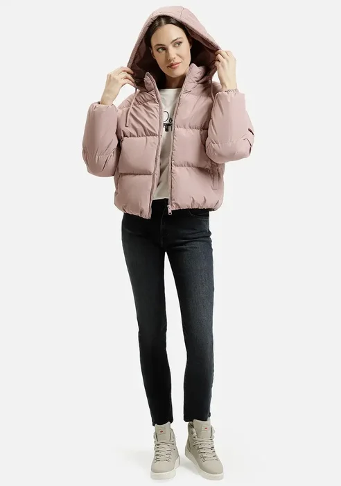 Rowa Ciepa Kurtka Z Kapturem Cross Jeans