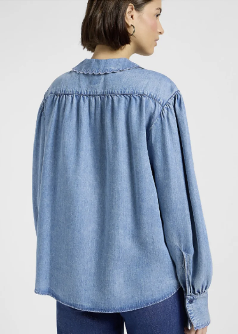 Lee Statement Collar Shirt Indigo Rum