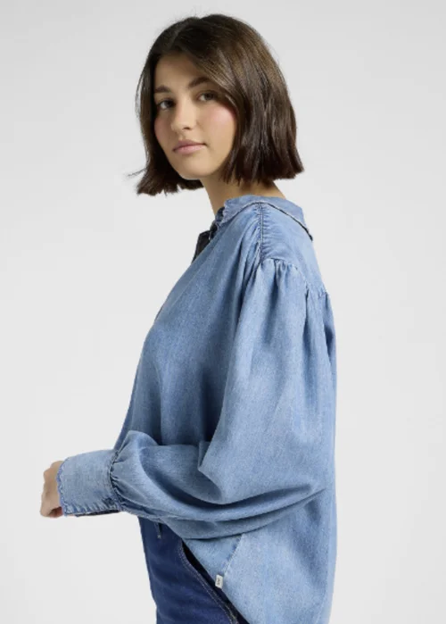 Lee Statement Collar Shirt Indigo Rum