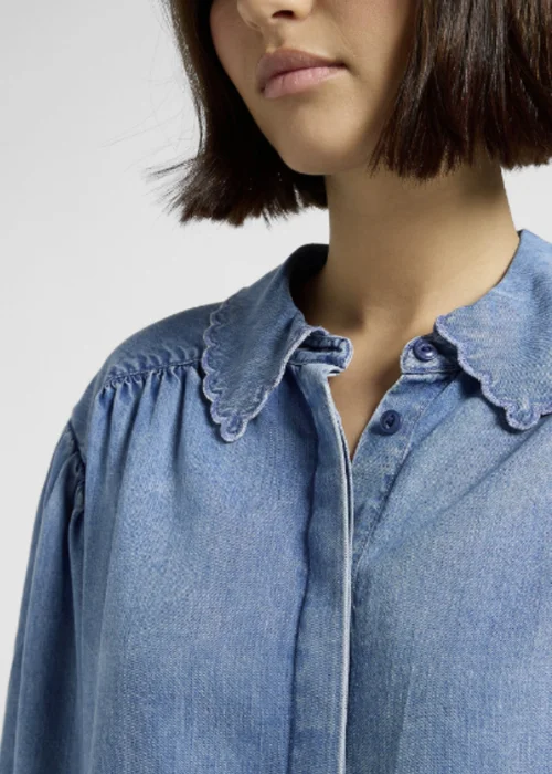 Lee Statement Collar Shirt Indigo Rum