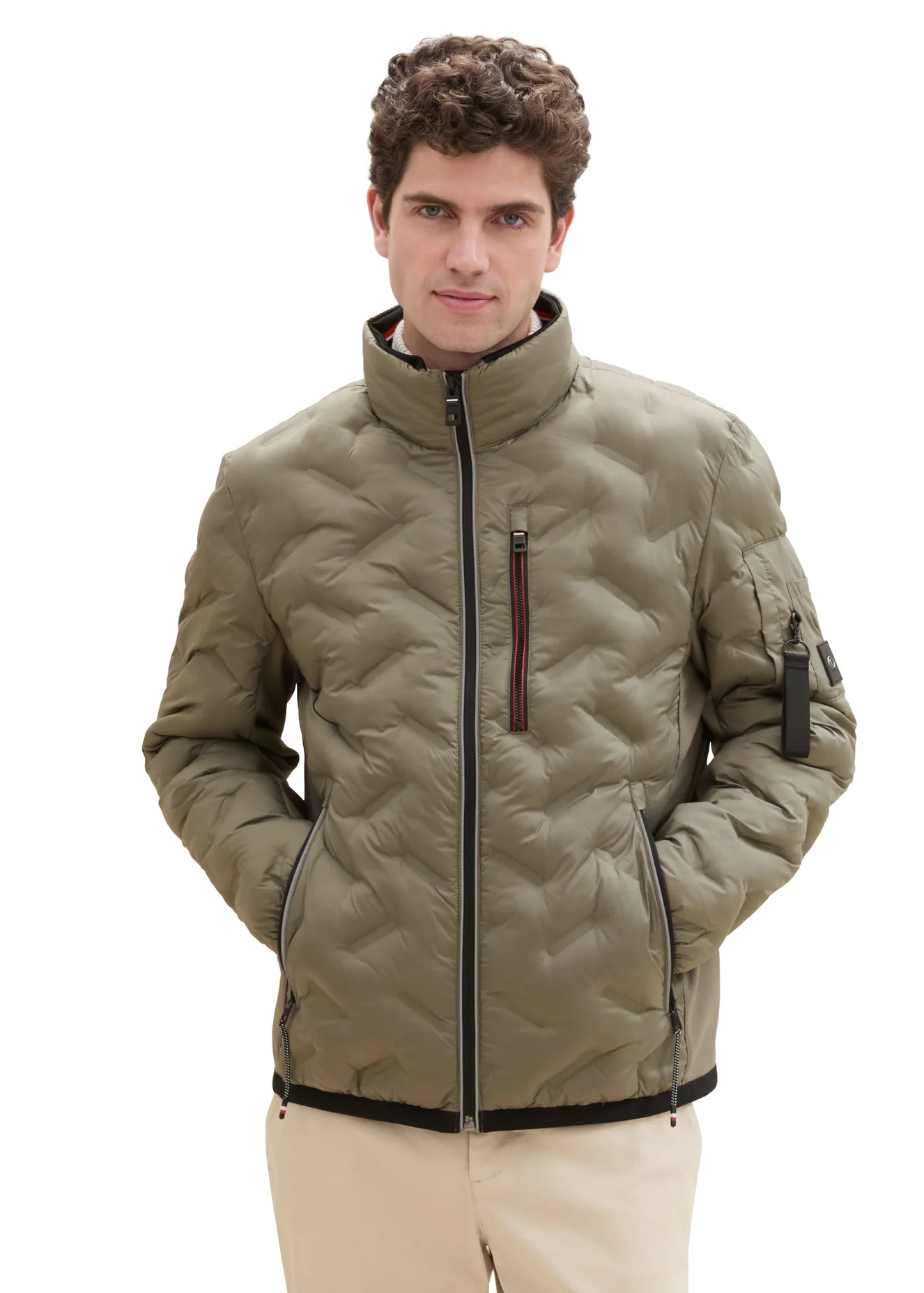 Tom Tailor Hybrid Jacket Smokey Olive Green