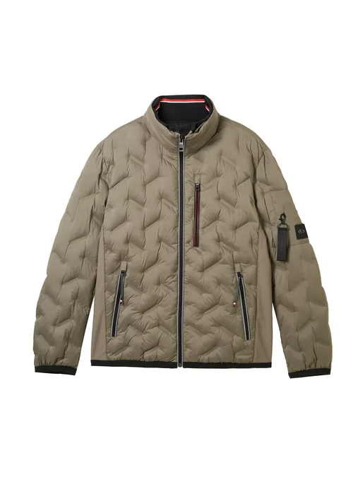 Tom Tailor Hybrid Jacket Smokey Olive Green
