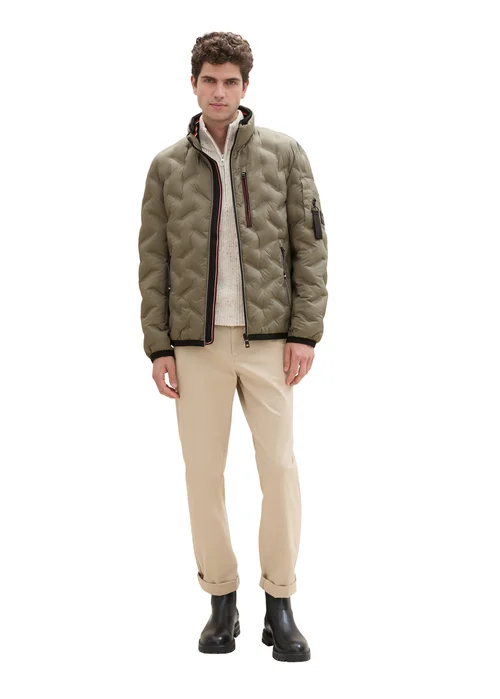 Tom Tailor Hybrid Jacket Smokey Olive Green