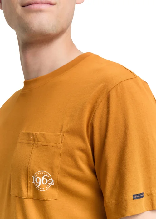 Tom Tailor T Shirt Peanut Butter Brown