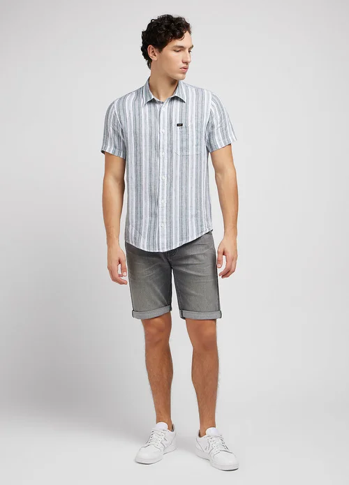 Lee Five Pocket Short Washed Black