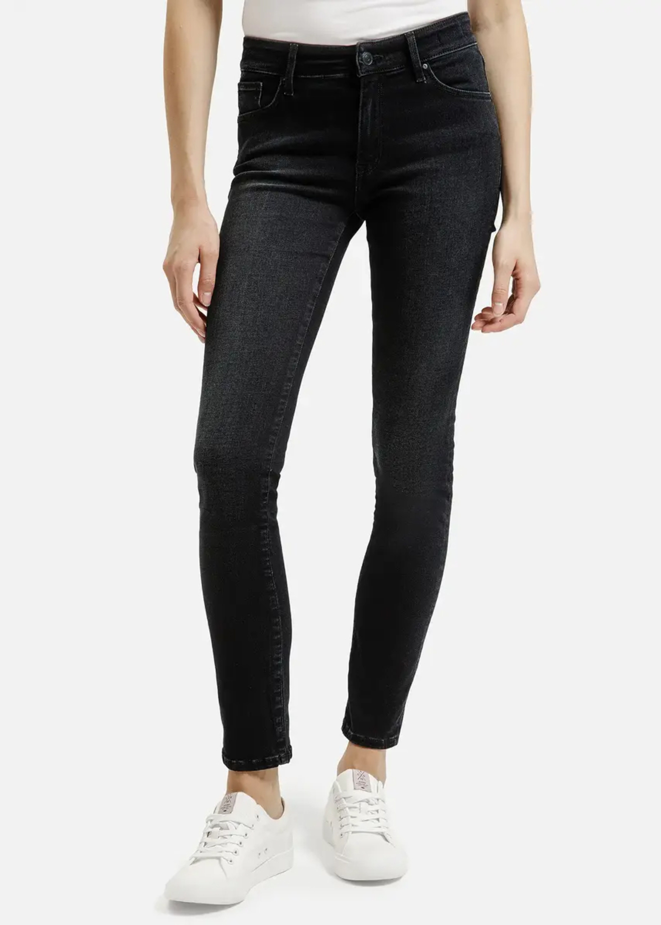 Granatowe Dopasowane Dinsy Anya Cross Jeans