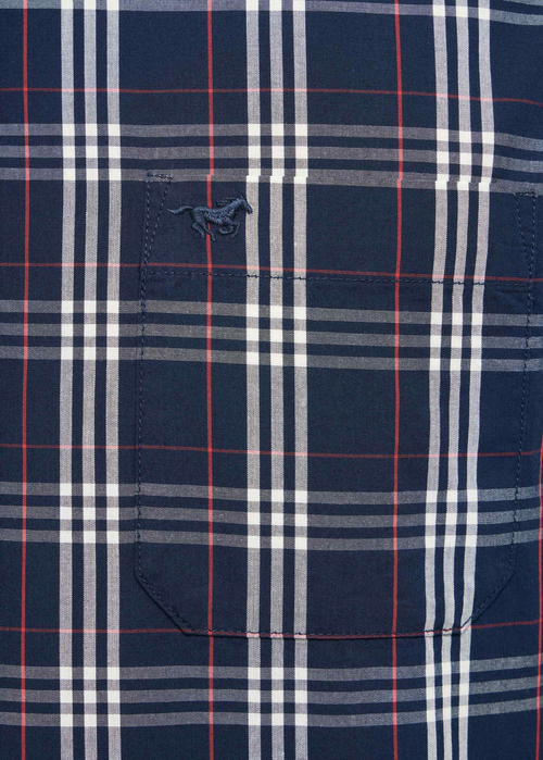 Mustang Style Chester Multi Check Navy