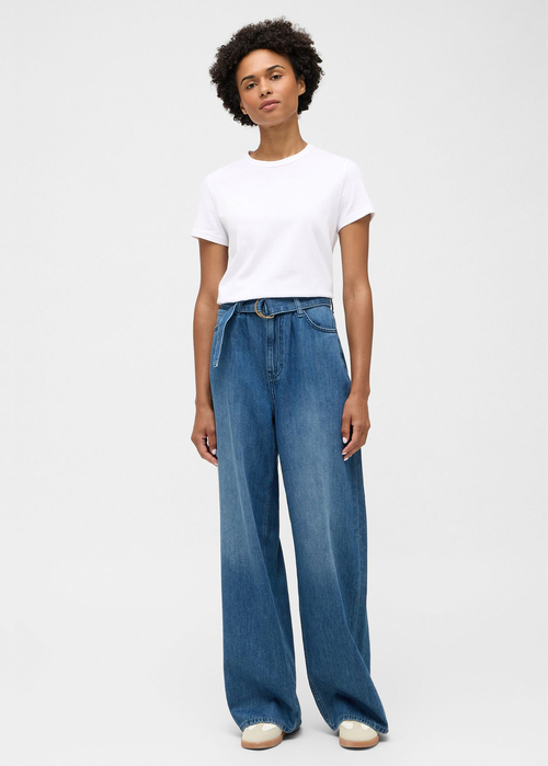 Mustang Luise Wide With Belt Denim Blue