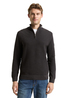 Tom Tailor Cotton Troyer Knit Jumper Tarmac Grey