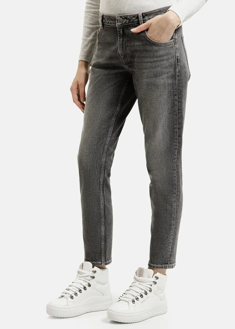 Szare Boyfriendy Cross Jeans - N-580-010
