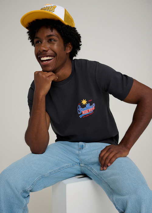 Wrangler X Stranger Things Bradleys Big Buy Tee Washed Black - 112378548