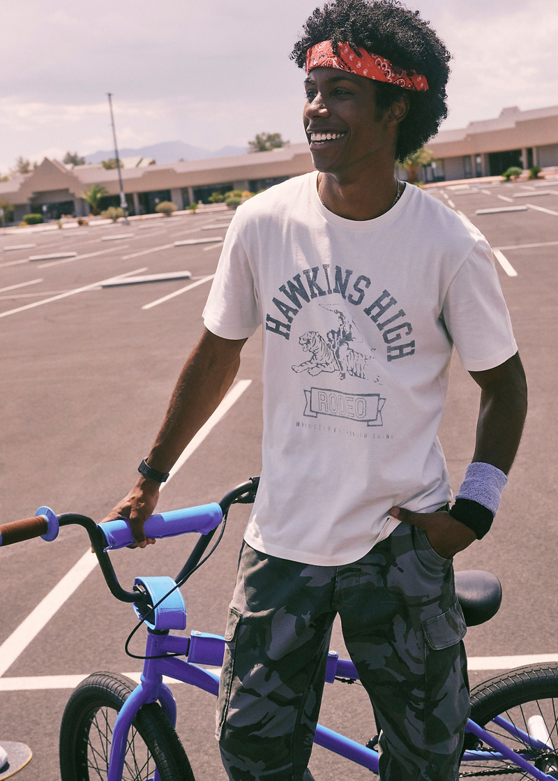 Wrangler X Stranger Things Hawkins High Tee Marshmallow - 112378555