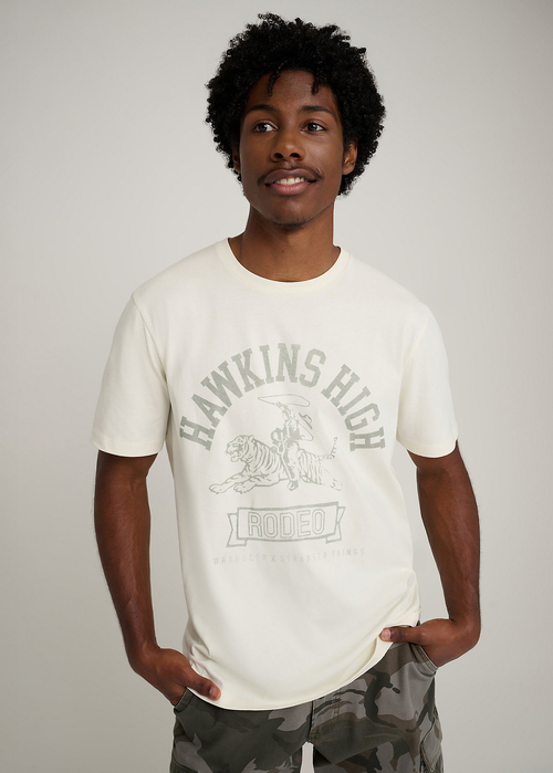 Wrangler X Stranger Things Hawkins High Tee Marshmallow - 112378555