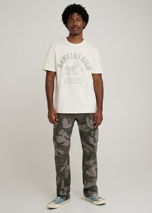 Wrangler X Stranger Things Hawkins High Tee Marshmallow - 112378555