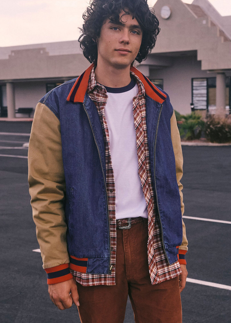 Wrangler X Stranger Things Will Jacket Classic Blue - 112378546