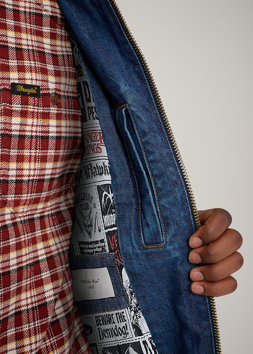 Wrangler X Stranger Things Will Jacket Classic Blue - 112378546