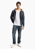 Tom Tailor Hoodie Sweatshirt Jacket Navy Fine Yd Stripe - 1048637-30328