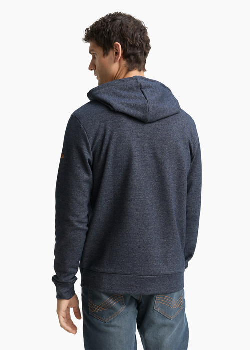 Tom Tailor Hoodie Sweatshirt Jacket Navy Fine Yd Stripe - 1048637-30328