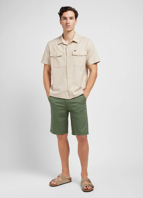 Lee Regular Chino Short Olive Grove - 112351272