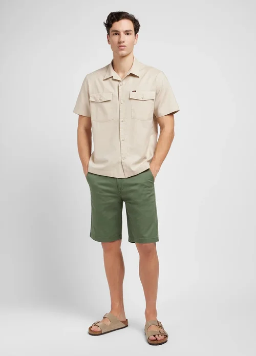 Lee Regular Chino Short Olive Grove