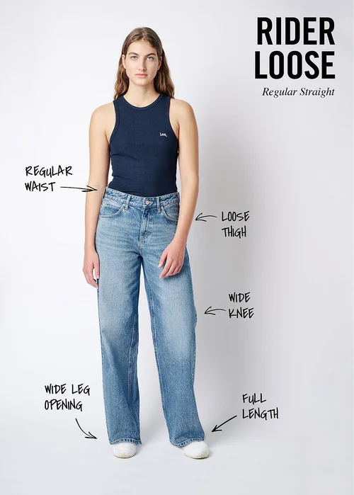 Lee Loose Rider Blue Flame