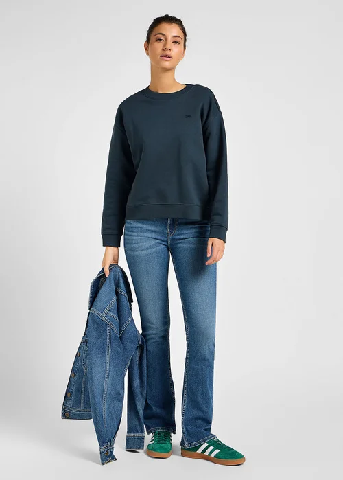 Lee Crew Sweatshirt L53llja75 Charcoal