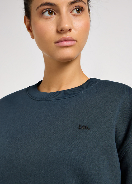 Lee Crew Sweatshirt L53llja75 Charcoal - L53LLJA75