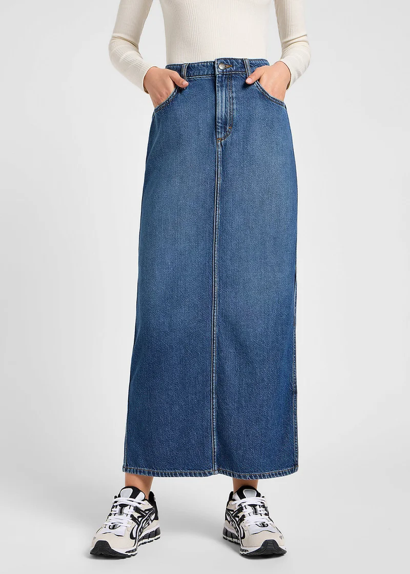 Lee Side Slit Maxi Skirt Weekend Chill