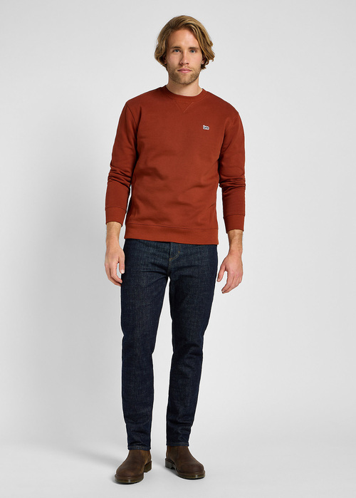 Lee Plain Crew Sweatshirt Sweet Maple - 112355727