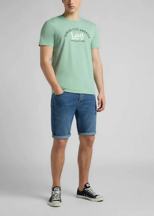 Lee 5 Pocket Short Mid Worn