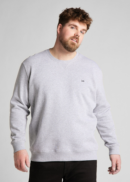 Lee Crew Sweatshirt Grey Mele - L81ITJMP