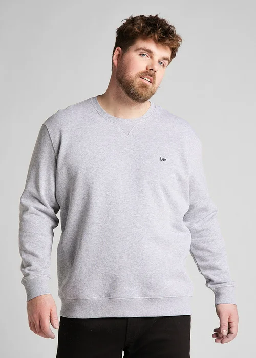 Lee Crew Sweatshirt Grey Mele