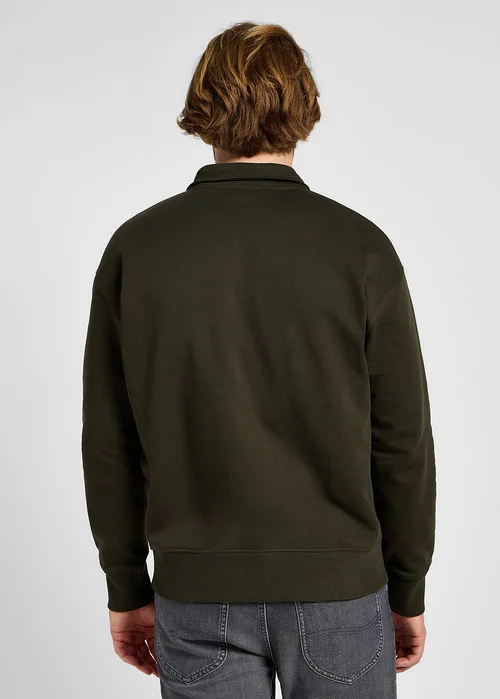 Lee Half Zip Sweatshirt Olive Night