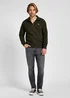 Lee Half Zip Sweatshirt Olive Night