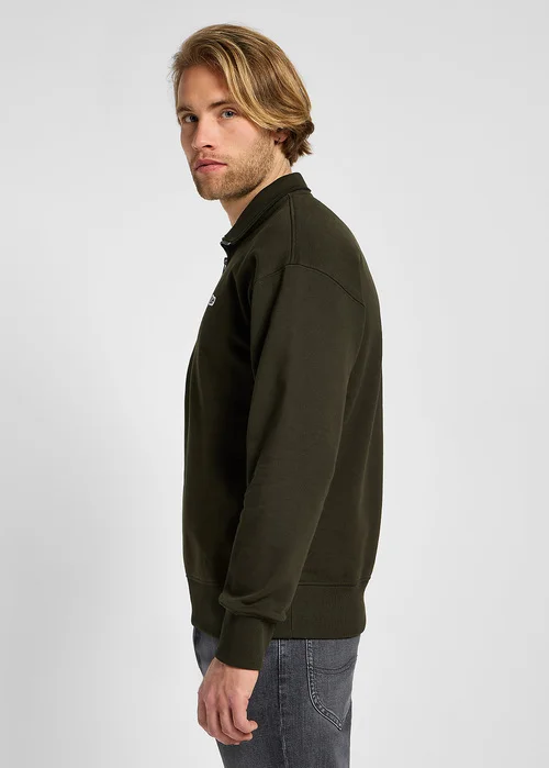 Lee Half Zip Sweatshirt Olive Night