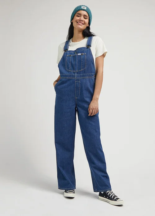 Lee Loose Bib Indigo Rush