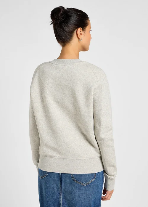 Lee Long Sleeve Med Wobbly Tee Grey Heather