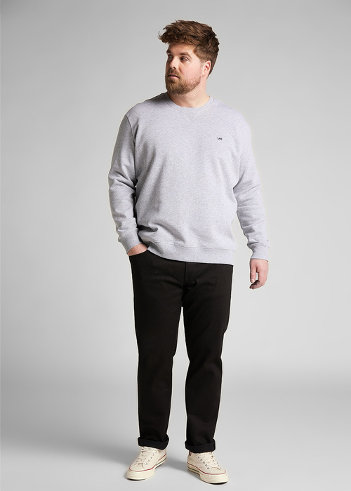 Lee Crew Sweatshirt Grey Mele - L81ITJMP