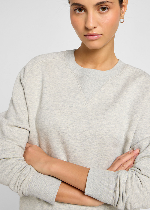 Lee Long Sleeve Med Wobbly Tee Grey Heather - 112355188