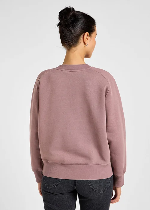 Lee Reglan Crew Sweatshirt Dreamy Mauve - 112355173